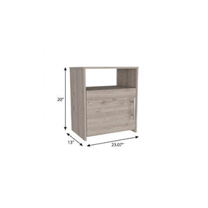 20 Inch Wood Nightstand Compact Bedside Storage Table for Modern Bedroom Decor and Style