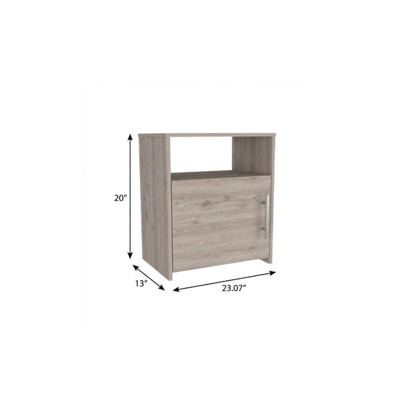 20 Inch Wood Nightstand Compact Bedside Storage Table for Modern Bedroom Decor and Style