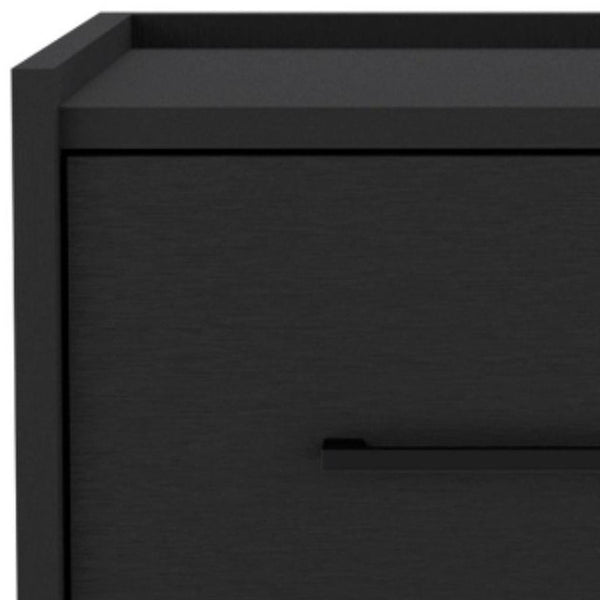 14 Inch Floating Wood Nightstand with Single Drawer Modern Bedroom Wall Mounted