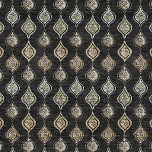 HomeRoots 8x10 Floral Polyester Area Rug Stain Resistant for Indoor Outdoor Patio Use 734253
