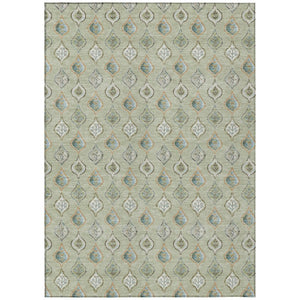 9 X 12 Floral Polyester Indoor Outdoor Rug Washable Stain Resistant Patio Accent