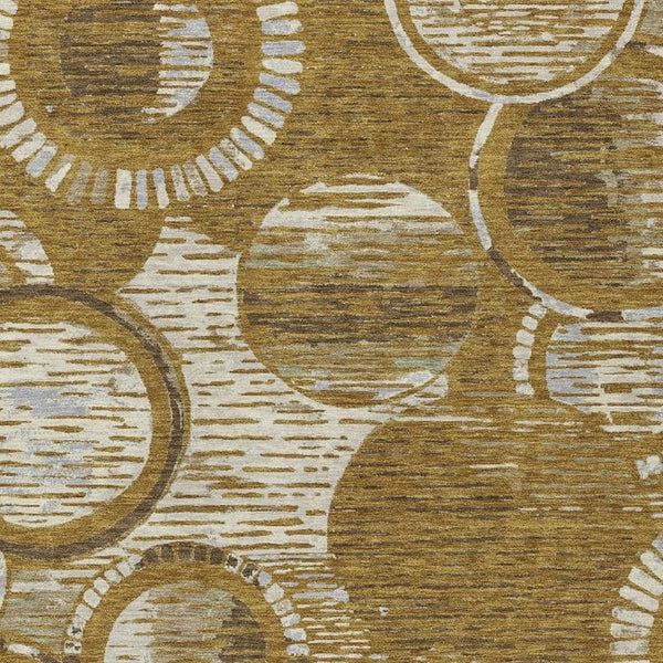 HomeRoots 8x10 Geometric Polyester Area Rug Washable Stain Resistant Indoor Outdoor Living 734337