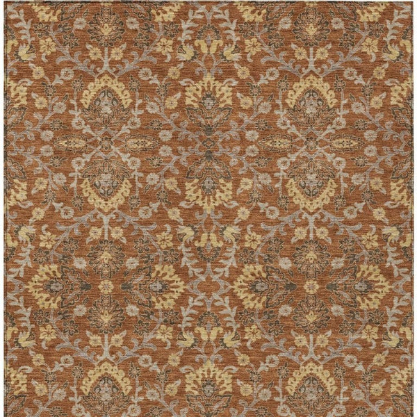 10 X 14 Geometric Polyester Area Rug Washable Stain Resistant Patio or Living Room