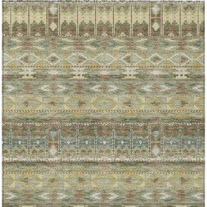 5x8 Geometric Indoor Outdoor Rug Washable Polyester Stain Resistant Patio Decor