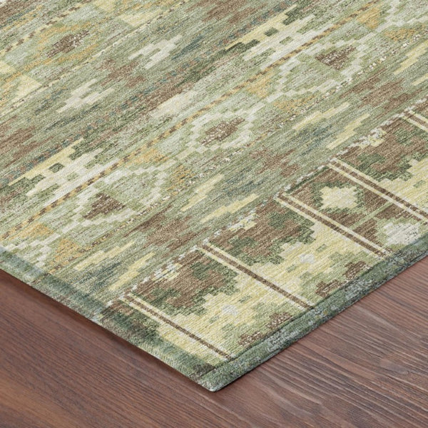 8 X 10 Geometric Polyester Area Rug Washable for Patio Porch or Living Room