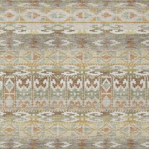 HomeRoots 5x8 Polyester Geometric Area Rug Washable Stain Resistant Indoor Outdoor Patio 734413