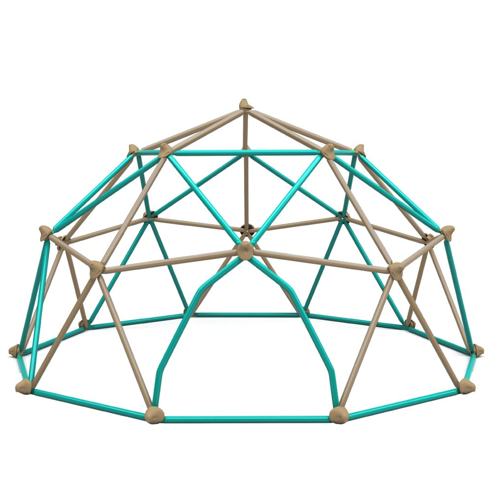 English Elm 12ft Steel Geodesic Climbing Dome with Hammock for Kids Outdoor Backyard Play N710P437090E