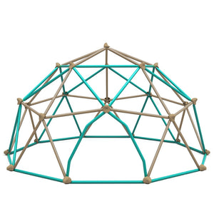 English Elm 12ft Steel Geodesic Climbing Dome with Hammock for Kids Outdoor Backyard Play N710P437090E
