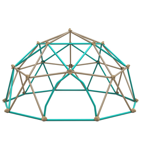 English Elm 12ft Steel Geodesic Climbing Dome with Hammock for Kids Outdoor Backyard Play N710P437090E