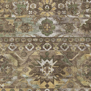 HomeRoots 5x8 Cactus Polyester Area Rug Washable Stain Resistant for Patio or Living Room 734507