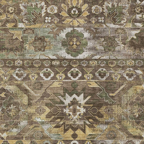 HomeRoots 5x8 Cactus Polyester Area Rug Washable Stain Resistant for Patio or Living Room 734507