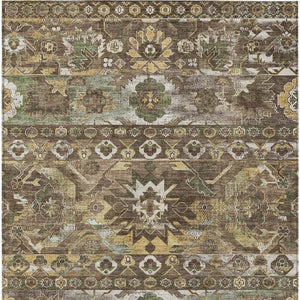 5x8 Cactus Polyester Area Rug Washable Stain Resistant for Patio or Living Room