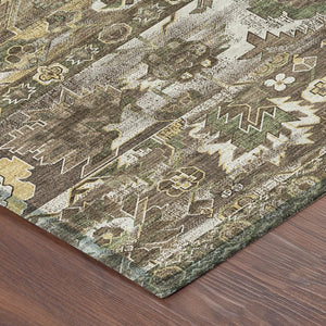 9 X 12 Cactus Polyester Area Rug Stain Resistant for Indoor Outdoor Spaces