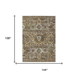 9 X 12 Cactus Polyester Area Rug Stain Resistant for Indoor Outdoor Spaces
