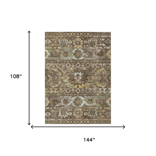 9 X 12 Cactus Polyester Area Rug Stain Resistant for Indoor Outdoor Spaces