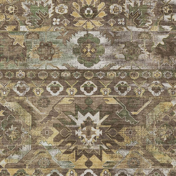 HomeRoots 10 X 14 Cactus Polyester Area Rug Washable Stain Resistant Indoor Outdoor Patio 734511