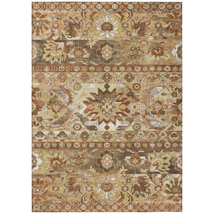 10 X 14 Washable Polyester Area Rug with Cactus Print for Patio or Living Room