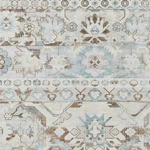 HomeRoots 9 X 12 Ivory Linen Cactus Polyester Area Rug Stain Resistant for Patio or Living Room 734522