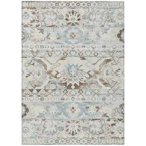 10 X 14 Ivory Linen Cactus Polyester Washable Rug for Patio Porch or Living Room