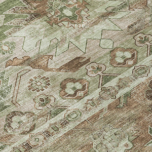 10 X 14 Cactus Print Polyester Area Rug Washable Stain Resistant Indoor Outdoor Patio