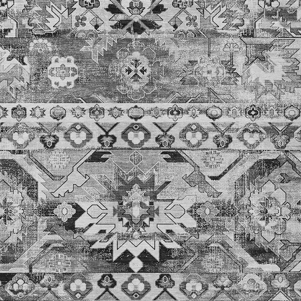 HomeRoots 5 X 8 Silver Gray Cactus Polyester Area Rug Stain Resistant for Patio or Porch 734531