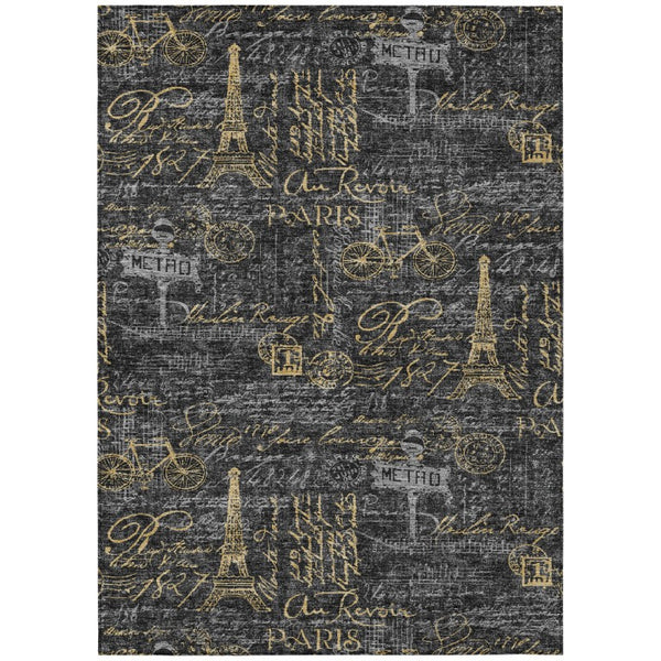 5 X 8 Southwestern Geometric Polyester Area Rug Stain Resistant Indoor Outdoor Use