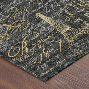 5 X 8 Southwestern Geometric Polyester Area Rug Stain Resistant Indoor Outdoor Use