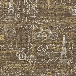 HomeRoots 9x12 Southwestern Polyester Area Rug Stain Resistant Indoor Outdoor Brown Tones 734558