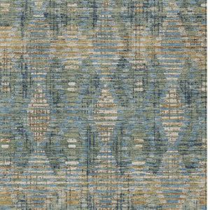 HomeRoots 5x8 Floral Medallion Polyester Area Rug Washable for Indoor Outdoor Living Spaces 734561