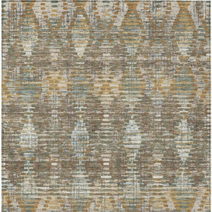 HomeRoots 10 Ft X 14 Ft Medallion Floral Polyester Area Rug Washable for Indoor Outdoor Use 734577