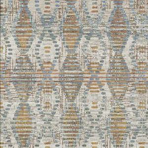 HomeRoots 9 X 12 Ivory Beige Floral Medallion Polyester Washable Rug for Patio or Living Room 734588