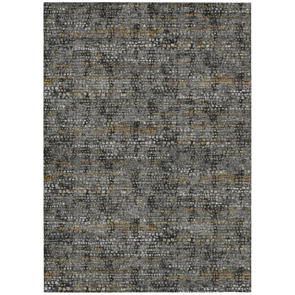 10 X 14 Abstract Polyester Indoor Outdoor Rug Washable Stain Resistant Patio Decor