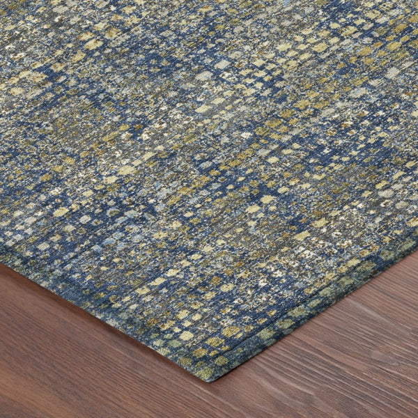 10 X 14 Abstract Washable Polyester Area Rug for Patio Living Room or Porch