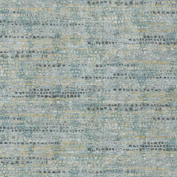 HomeRoots 8 X 10 Teal Pewter Abstract Polyester Area Rug Stain Resistant Indoor Outdoor 734629