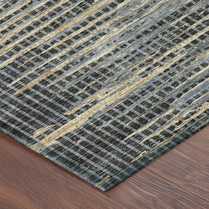 10 Ft Abstract Polyester Area Rug Washable Stain Resistant Indoor Outdoor Patio