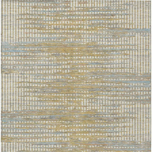 10 X 14 Ivory Beige Abstract Polyester Area Rug Washable Stain Resistant Indoor Outdoor