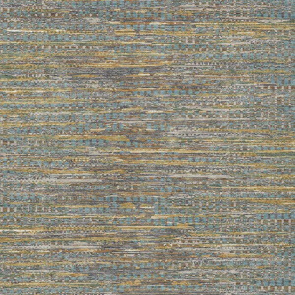 HomeRoots 5 X 8 Teal Taupe Abstract Polyester Area Rug Washable for Patio or Living Room 734681