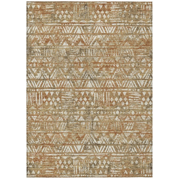 9 X 12 Geometric Polyester Area Rug Stain Resistant Indoor Outdoor Patio Living Room