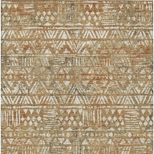 9 X 12 Geometric Polyester Area Rug Stain Resistant Indoor Outdoor Patio Living Room