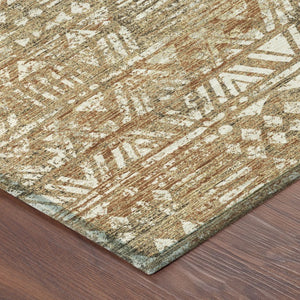 9 X 12 Geometric Polyester Area Rug Stain Resistant Indoor Outdoor Patio Living Room