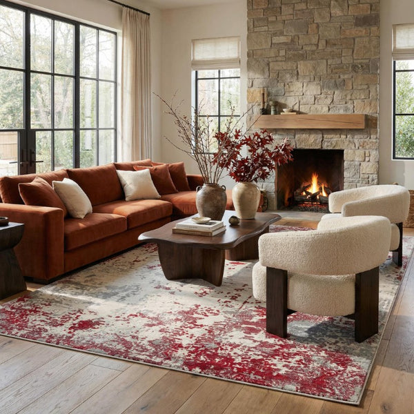 9 X 13 Abstract Polypropylene Area Rug Stain Resistant Modern Living Room Accent