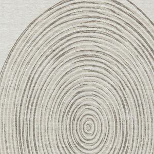 9 X 12 Ivory Beige Geometric Polyester Area Rug Stain Resistant for Patio or Home