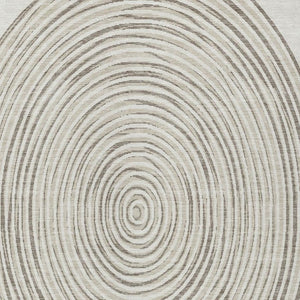 10 X 14 Geometric Ivory Beige Polyester Washable Rug for Patio Porch or Living Room