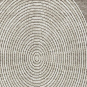 9x12 Washable Polyester Geometric Area Rug for Patio Porch Living Room Taupe Beige