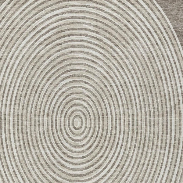 9x12 Washable Polyester Geometric Area Rug for Patio Porch Living Room Taupe Beige