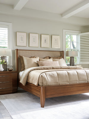 Lexington Barnes Nightstand - Contemporary Elegance With Three Spacious Drawers And Unique Canted-front Design Nikka  734-623