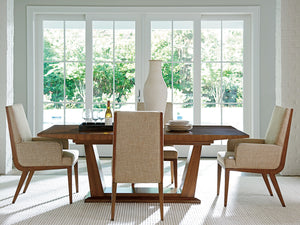 Lexington Marino Upholstered Arm Chair - Elegant Contemporary Design With Soft Ivory-taupe Linen Weave Upholstery Nikka  734-881-01