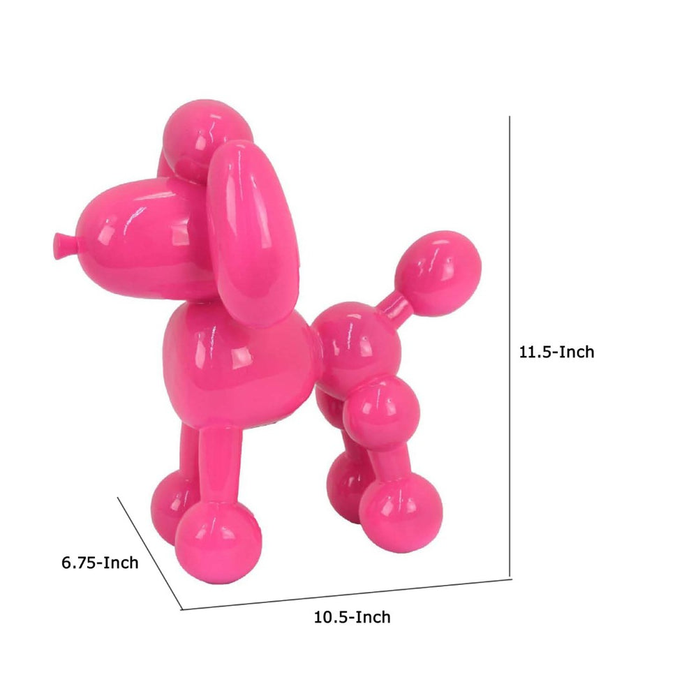 English Elm Balloon Dog Pop Art Resin Sculpture Glossy Statement Decor for Modern Eclectic Interiors B056P417008