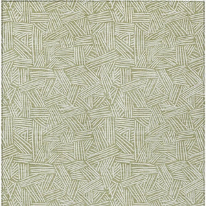 8 Foot Geometric Polyester Area Rug for Indoor Outdoor Stain Resistant Living Spaces
