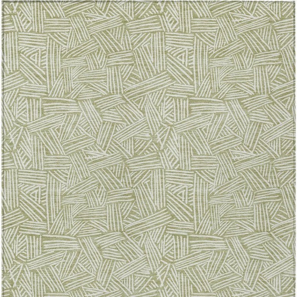 8 Foot Geometric Polyester Area Rug for Indoor Outdoor Stain Resistant Living Spaces